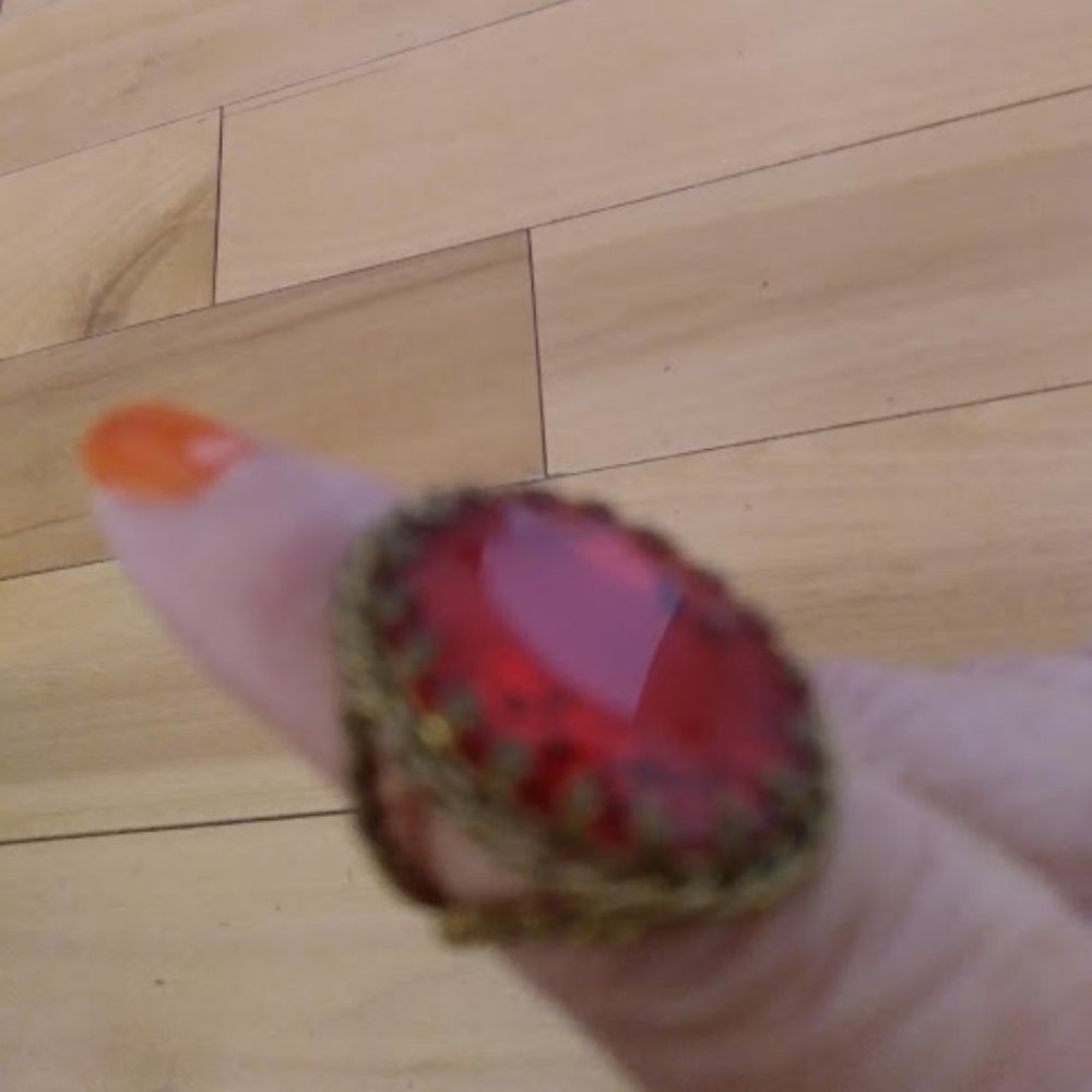 Vintage Adjustable Statement Ring - image 3